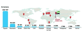 Émirats arabes unis : des terres détenues partout dans le monde