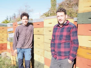 Joannes et Romain, « bergers d’abeilles » d’un côté à l’autre du Coiron