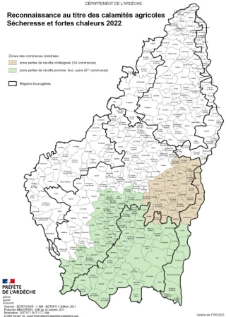 Sécheresse 2022 : des reconnaissances pour les fruits d'automne