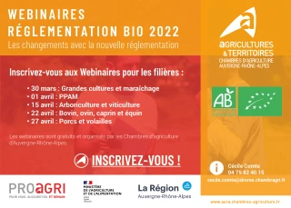 5 webinaires sur les dernières évolutions de la règlementation bio