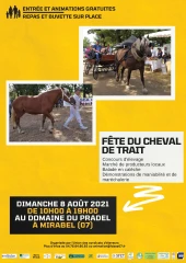 Fête du cheval de trait : rendez-vous le 8 août au Pradel !