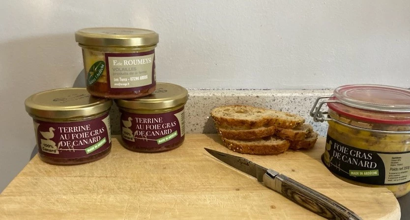 La terrine de foie gras de canard d’Éric Roumeysi (Ardoix)
