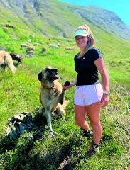 Justine Sibué, agricultrice et monitrice de ski
