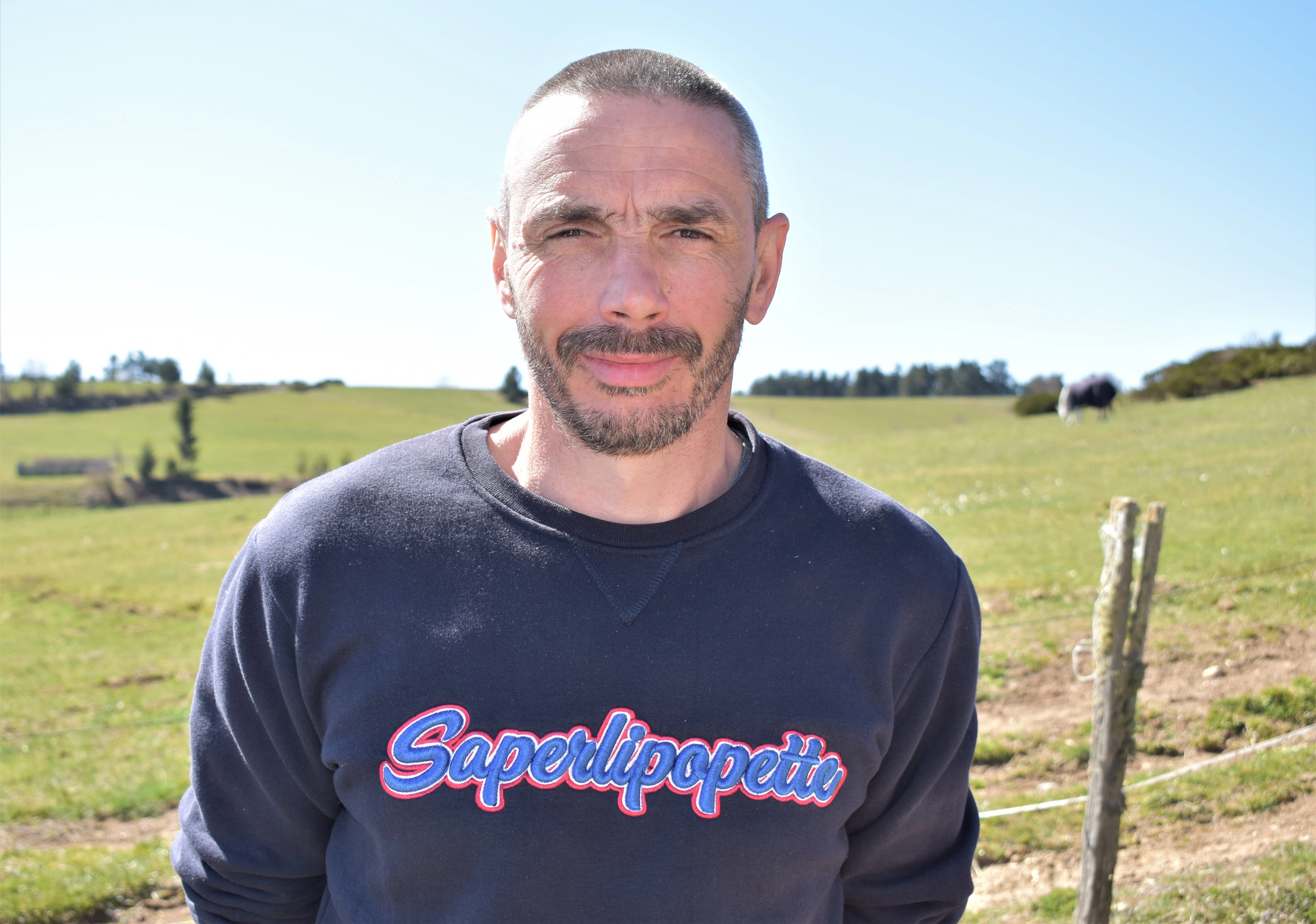Gérald Rouzet, éleveur à Sagnes-et-Goudoulet (Gaec des Sucs)