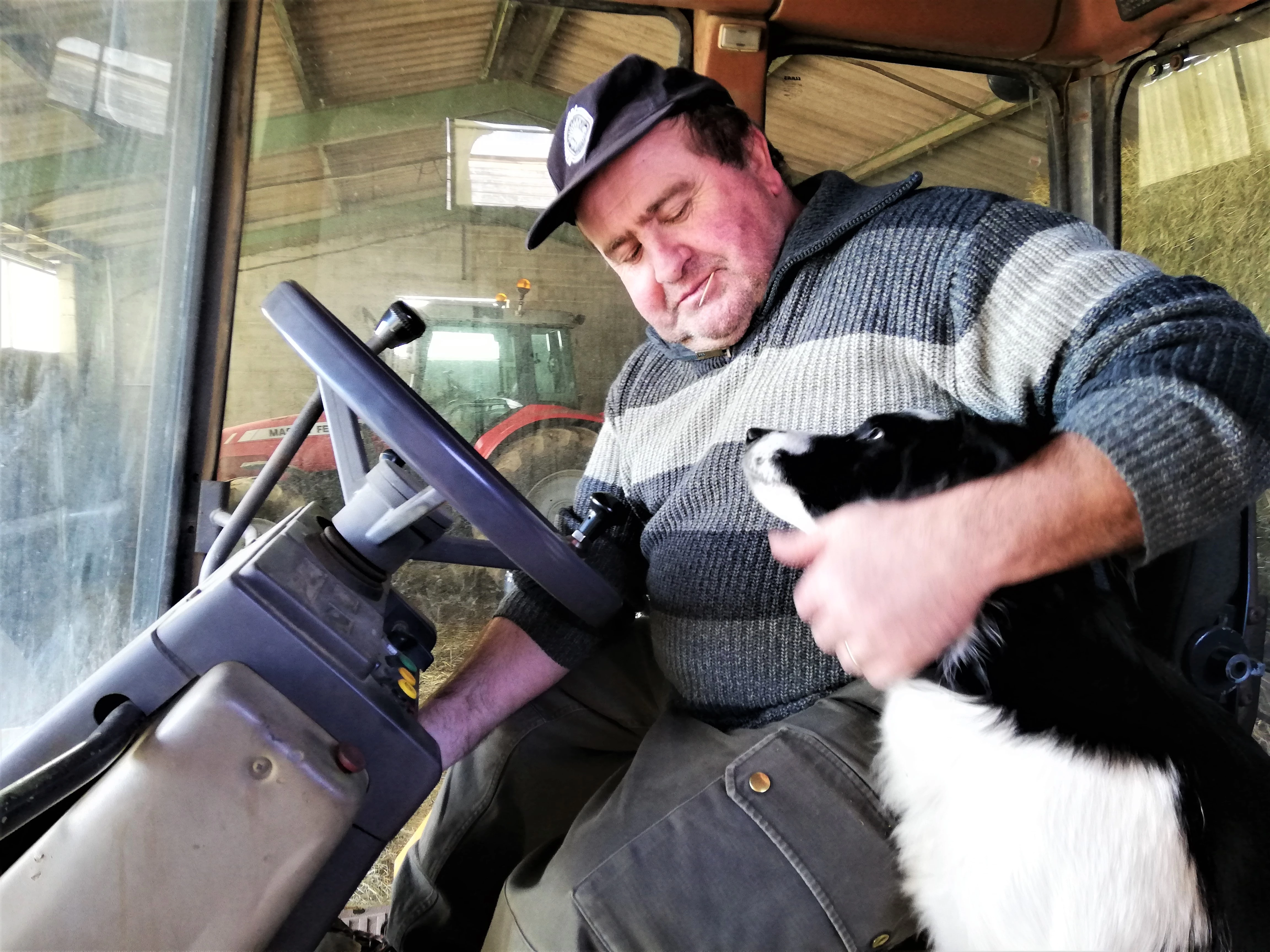 Didier Baud et son fidèle compagnon à quatre pattes.